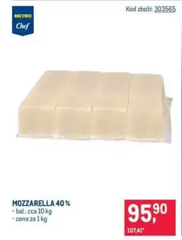 Makro Mozzarella 40 % nabídka