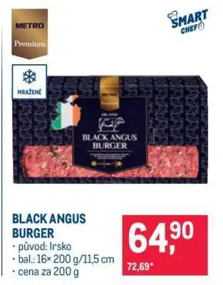 Makro Black Angus burger nabídka