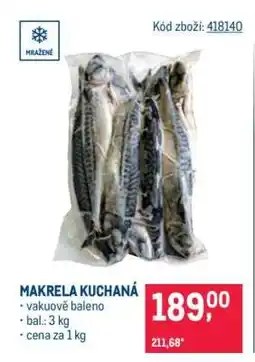Makro Makrela kuchaná nabídka