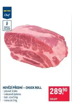Makro Hovězí přední chuck roll nabídka