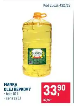 Makro Manka olej řepkový nabídka