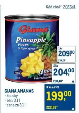 Makro Giana Ananas nabídka