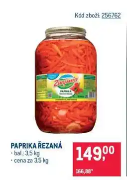 Makro Paprika řezaná nabídka