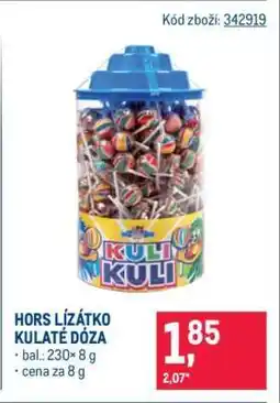 Makro Hors lízátko kulaté dóza nabídka