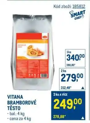 Makro VITANA BRAMBOROVÉ TĚSTO nabídka