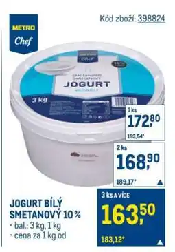 Makro JOGURT BÍLÝ SMETANOVÝ 10 % nabídka
