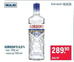 Makro GORDON'S 0,0 % nabídka