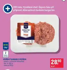 Makro VEPŘOVÝ BURGER S PEPŘEM nabídka