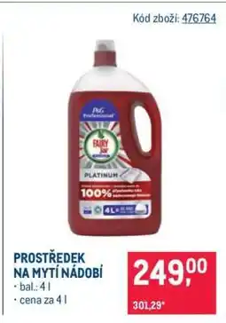 Makro Prostředek na mytí nádobí nabídka