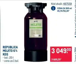 Makro REPUBLICA MOJITO 6 % KEG nabídka