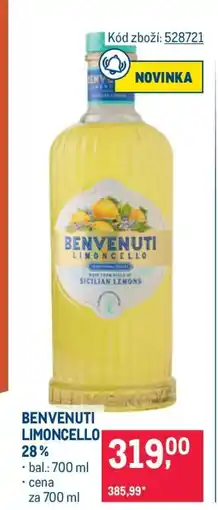 Makro BENVENUTI LIMONCELLO 28 % nabídka