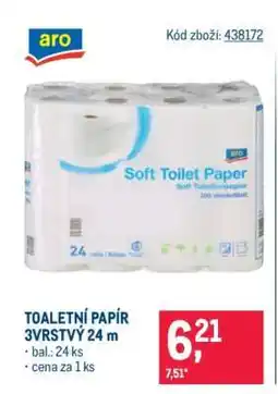 Makro TOALETNÍ PAPÍR 3VRSTVÝ 24 m nabídka