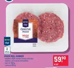 Makro CHUCK ROLL BURGER nabídka
