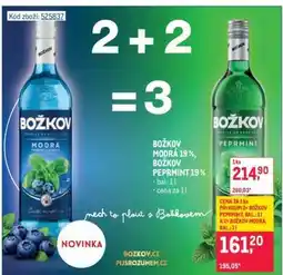 Makro BOŽKOV MODRÁ 19 %, BOŽKOV PEPRMINT 19 % nabídka