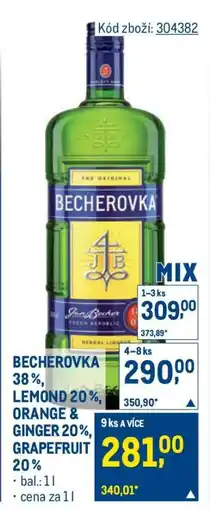 Makro Becherovka nabídka