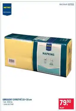 Makro Ubrousky 2vrstvé 33 × 33 cm nabídka