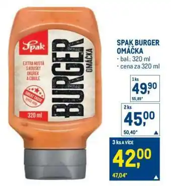 Spak Burger omáčka