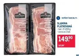 Makro Slanina plátkovaná nabídka