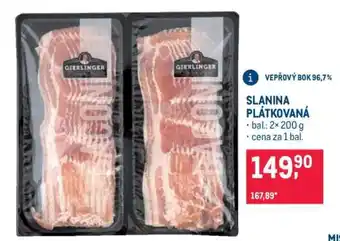 Makro Slanina plátkovaná nabídka