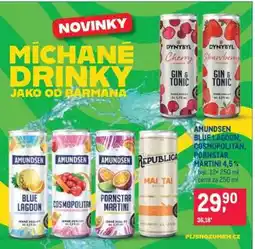 Makro AMUNDSEN BLUE LAGOON, COSMOPOLITAN, PORNSTAR MARTINI 4,5% nabídka