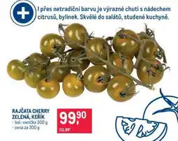 Makro RAJČATA CHERRY ZELENÁ, KEŘÍK nabídka