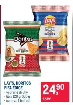 Makro LAY'S, DORITOS FIFA EDICE nabídka