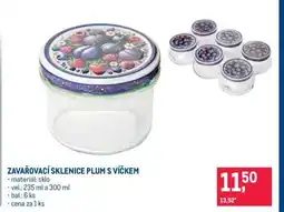 Makro ZAVAŘOVACÍ SKLENICE PLUM S VÍČKEM nabídka