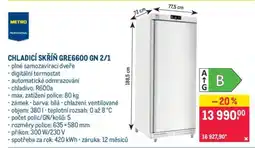 Makro CHLADICÍ SKŘÍŇ GRE6600 GN 2/1 nabídka