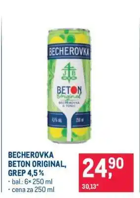 Makro BECHEROVKA BETON ORIGINAL, GREP 4,5% nabídka