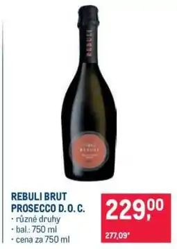 Makro REBULI BRUT PROSECCO D.O.C nabídka