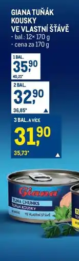 Makro GIANA TUŇÁK KOUSKY VE VLASTNÍ ŠŤÁVĚ nabídka