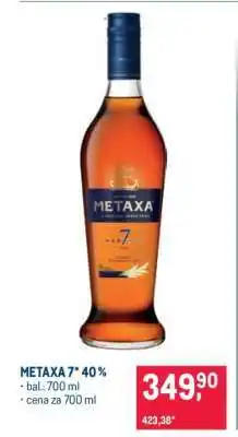 Makro METAXA 7* 40 % nabídka