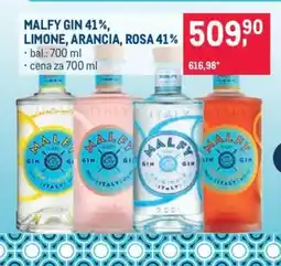 Makro MALFY GIN 41%, LIMONE, ARANCIA, ROSA 41% nabídka