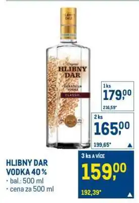 Makro HLIBNY DAR Vodka 40% nabídka