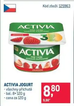Makro Activia jogurt nabídka