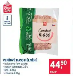Makro Vepřové maso mělněné nabídka