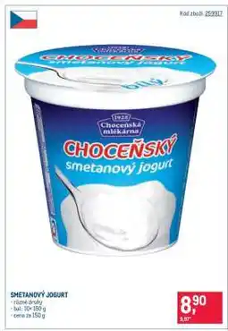 Makro Smetanový jogurt nabídka
