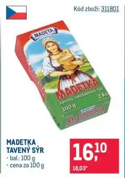 Makro Madetka tavený sýr nabídka