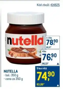 Makro Nutella nabídka