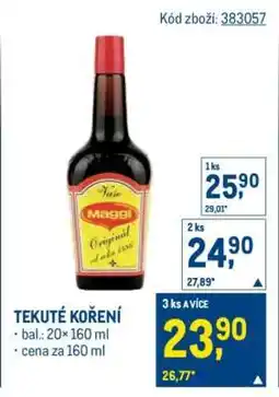Makro Tekuté koření nabídka