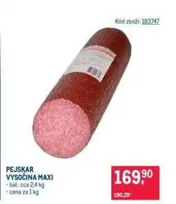 Makro PEJSKAR VYSOČINA MAXI nabídka