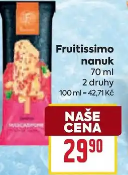 Billa Fruitissimo nanuk nabídka