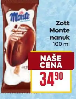 Billa Zott Monte nanuk nabídka
