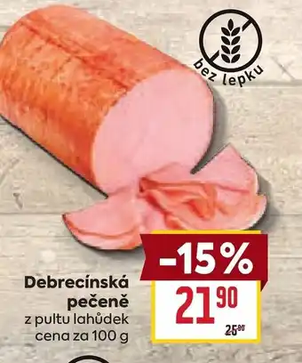 Billa Debrecínská pečeně nabídka