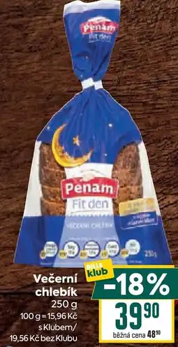 Billa Večerní chlebík nabídka