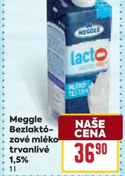 Billa Meggle Bezlaktózové mléko trvanlivé 1,5% nabídka