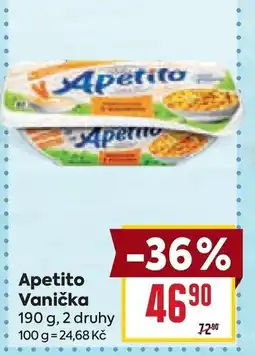 Billa Apetito Vanička nabídka