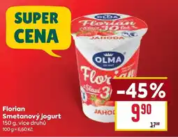 Billa Olma Florian Smetanový jogurt nabídka