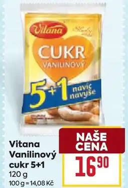 Billa Vitana Vanilinový cukr 5+1 nabídka