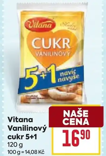 Billa Vitana Vanilinový cukr 5+1 nabídka